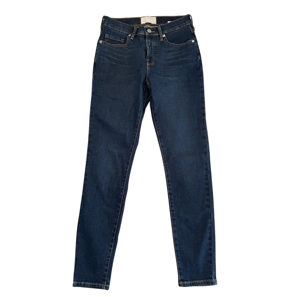 Everlane Jeans Women 27 Regular Blue Skinny Mid-rise Ankle Preppy Casual